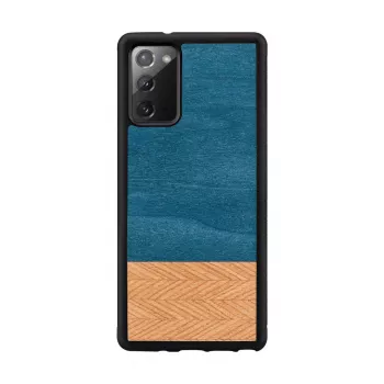 Smartphonehoes man and wood Galaxy Note 20 denim zwart – beschermende hoes in denimstijl