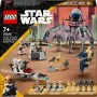 LEGO Star Wars Clone Trooper & Battle Droid Battle Pack bouwspeelgoed voor kinderen met Speeder Bike voertuig, 4 minifiguren en 5 figuren, cadeau voor jongens