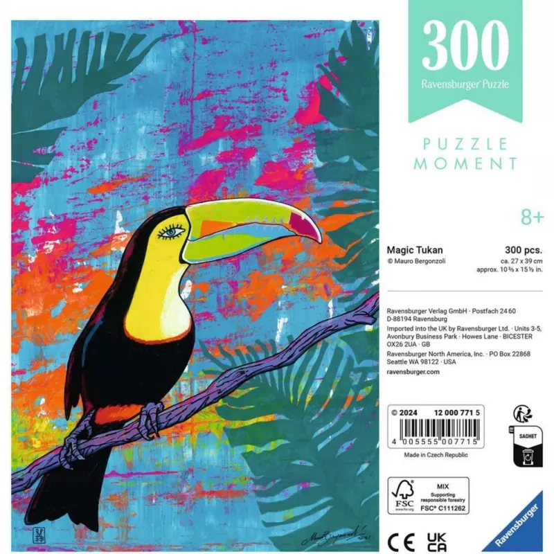 Ravensburger Puzzle Moment — Magic Toucan, 300 stukjes, volwassenen/gevorderden