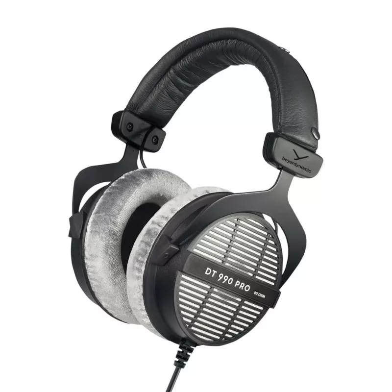 Studiokoptelefoon Beyerdynamic DT 990 PRO 80 Ω, bedraad, omsluitend, 3 m kabel, zwart