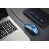 USB-kabelmuis, 4 knoppen, optisch, symmetrisch, blauw