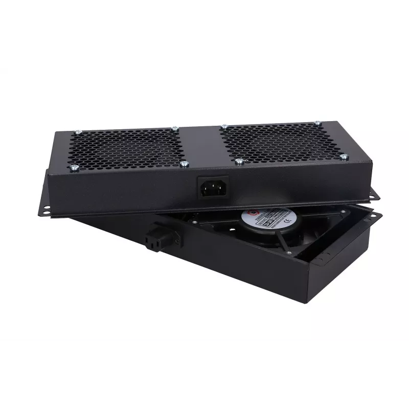 Koelventilator Extralink EX.8673 4-weg ventilatorunit voor staande kasten 2 m kabel EU-stekker