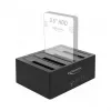 DeLOCK USB Type-C dockingstation voor 4 x SATA HDD / SSD - HDD-dockingstation bays: 4 - 2.5 / 3.5 gedeeld (6,4 cm/8,9 cm gedeeld