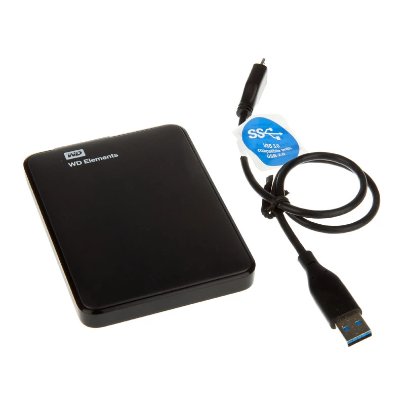 WD Elements Portable WDBUZG0010BBK - harde schijf - 1 TB - extern (draagbaar) - USB 3.0 (WDBUZG0010BBK)