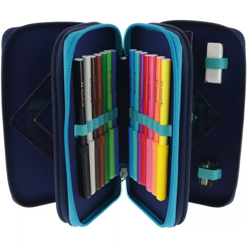 Herlitz TriCase Deep Ocean 31 stuks blauw polyester 190x70x115 mm