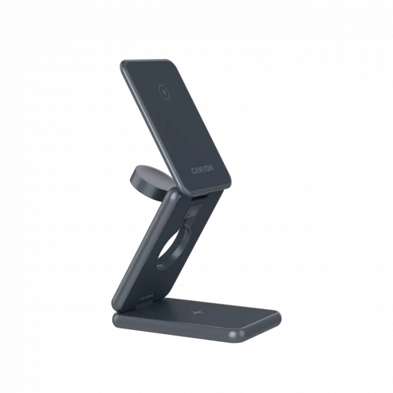 CANYON opvouwbare draadloze oplader OnCharge 309 15W 3in1 metaal