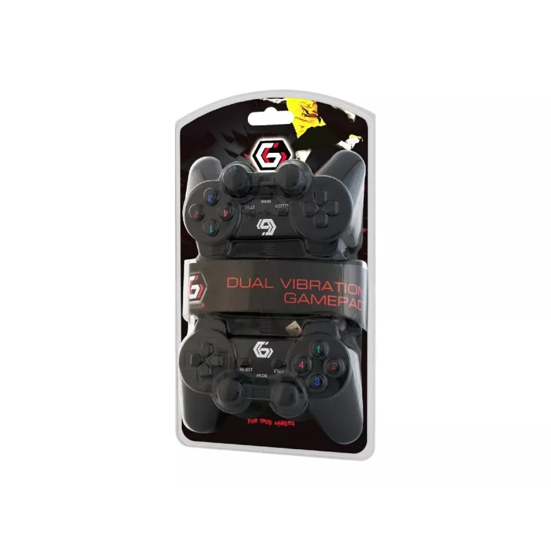 GEMBIRD JPD-UDV2-01 - gamepad - 10 toetsen - bedraad (verpakking van 2) - voor pc (JPD-UDV2-01)