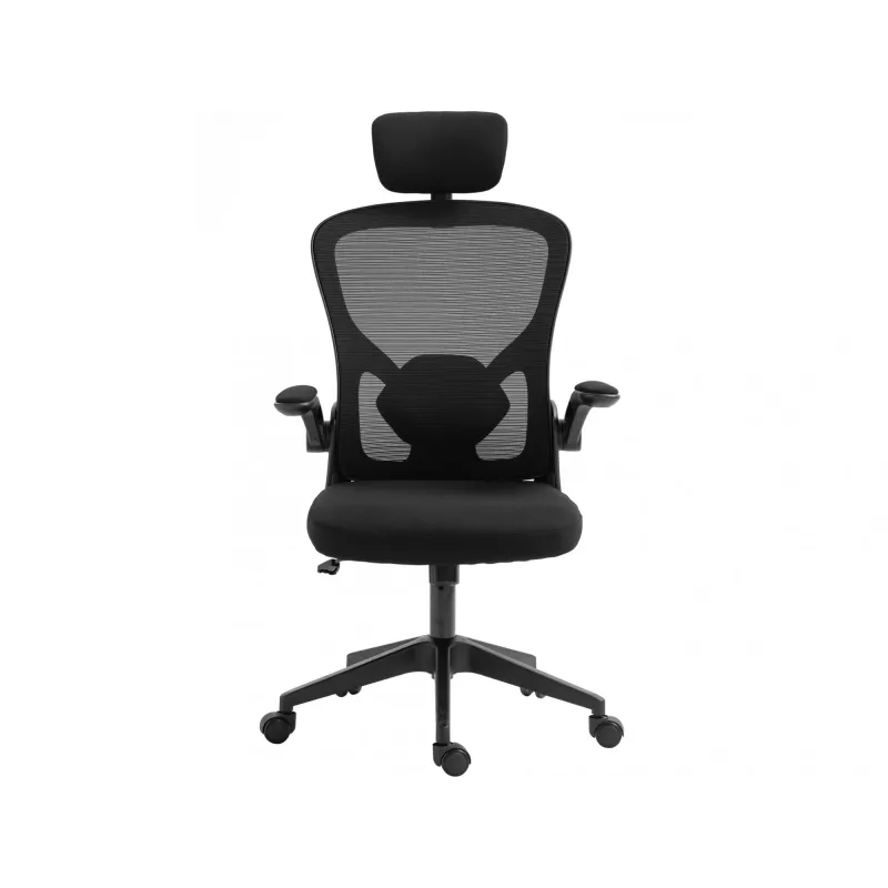 Gamingstoel Sandberg ErgoFusion Basic gevoerde zitting mesh rugleuning zwart