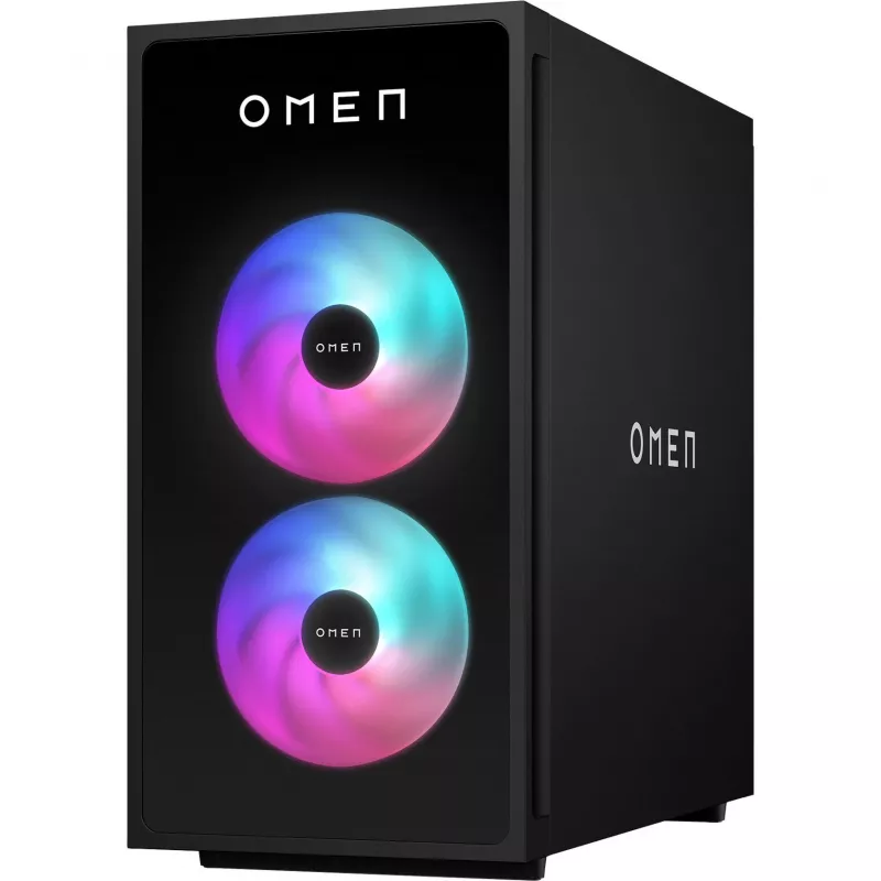 HP OMEN 35L GT16-1277NG gaming-pc, AMD Ryzen 7 9800X3D, 32 GB RAM, 1 TB SSD, NVIDIA GeForce RTX 5070 Ti, zwart, zonder besturingssysteem (CE1L0EA#ABD)