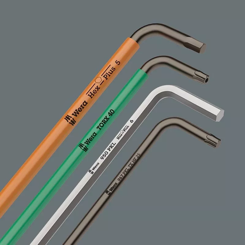 Wera 950/9 Hex-Plus 6 L-vormige inbussleutel metrisch 9 stuks