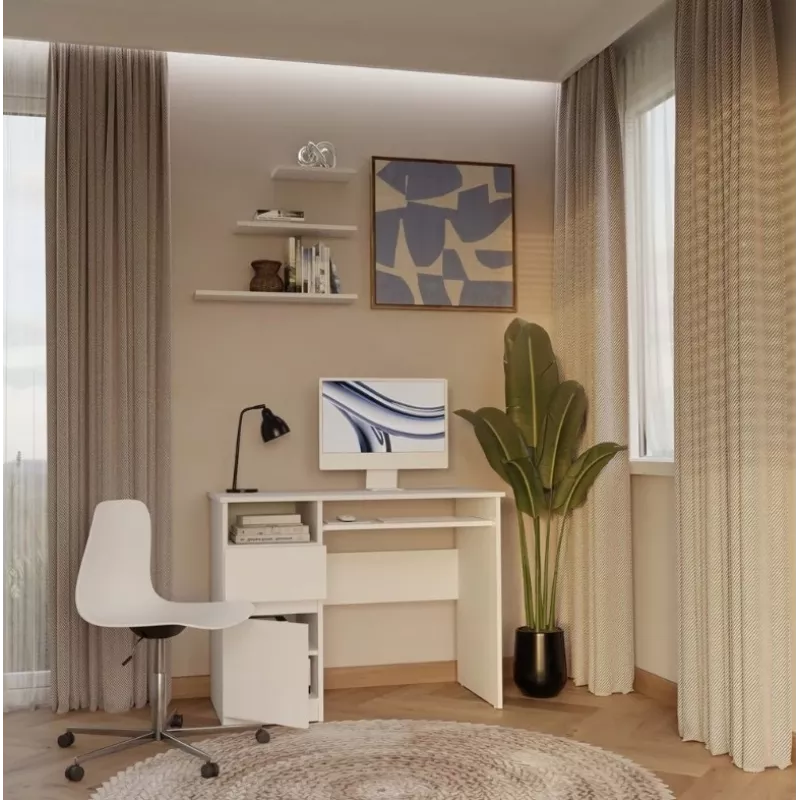 PORTO Left Desk, wit