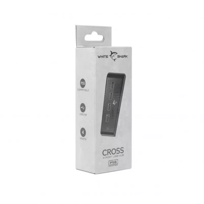 White Shark PS5 4-poorts USB-hub PS5-0576 Cross