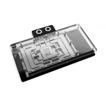 Backplate Alphacool 10270 acryl aluminium chroom koper nylon zwart transparant