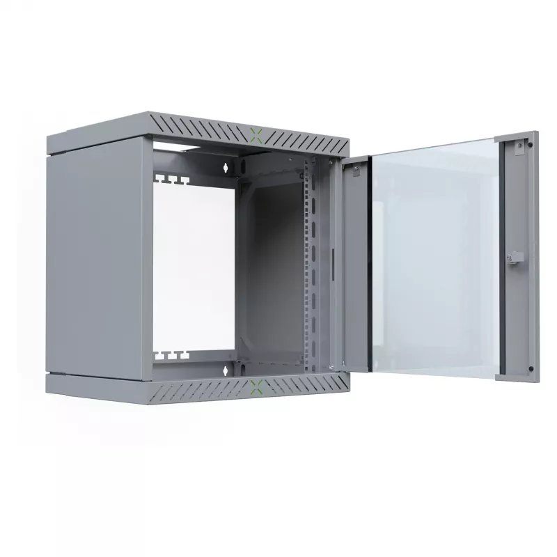 EFB Elektronik 19 wandbehuizing X-Rack met glazen deur 400-600mm grijs - wandbehuizing (WGX-1206GR.G1)