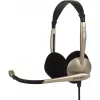 Koss CS100 bedrade on-ear hoofdtelefoon met microfoon, zwart/goud