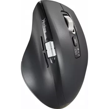 Draadloze muis YENKEE SPIN DUAL 2095BK — compacte optische dual-mode muis, model YMS 2095B SPIN