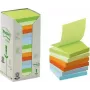 3M Post-it notitiepapier vierkant blauw, groen, roze, paars 100 vel zelfklevend