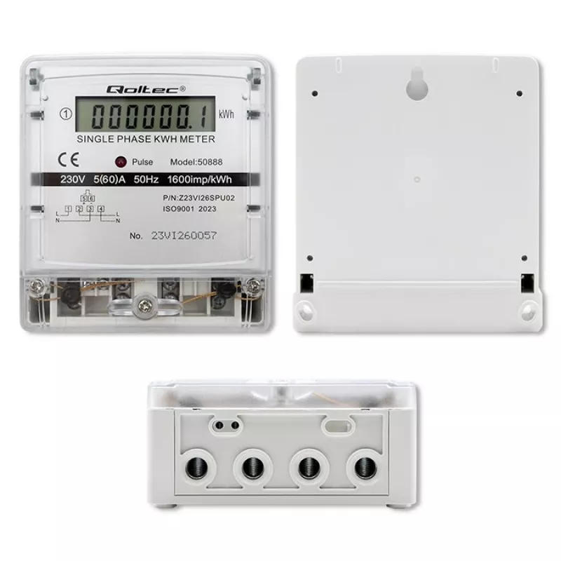 Eenfasige elektronische energieverbruiksmeter 230V LDC