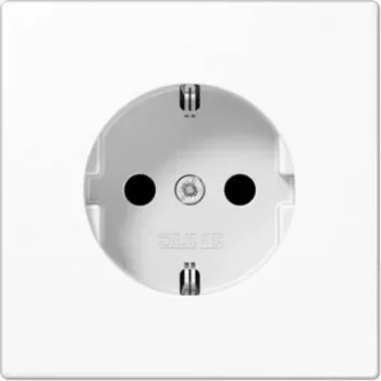 Schuko-stopcontact Jung LS 1520 N alpinowit — inbouwstopcontact, Jung LS1520NWW