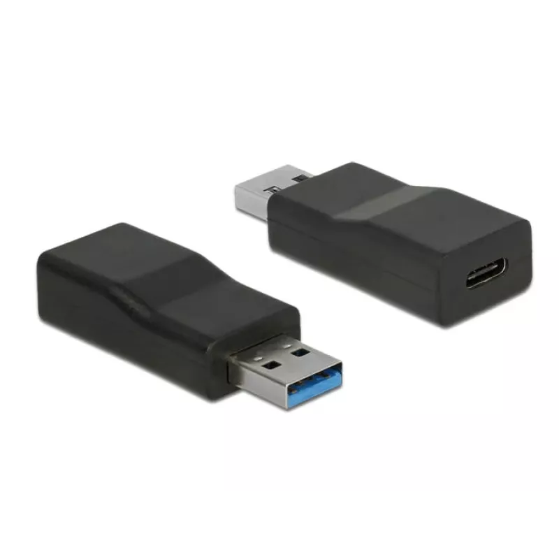 Kabeladapter DeLOCK 65696 USB 3.1 Gen 2 Type-A naar Type-C zwart