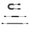 USB-naar-Lightning-datakabel Tellur Extendable 3A, 1,8 m, zwart