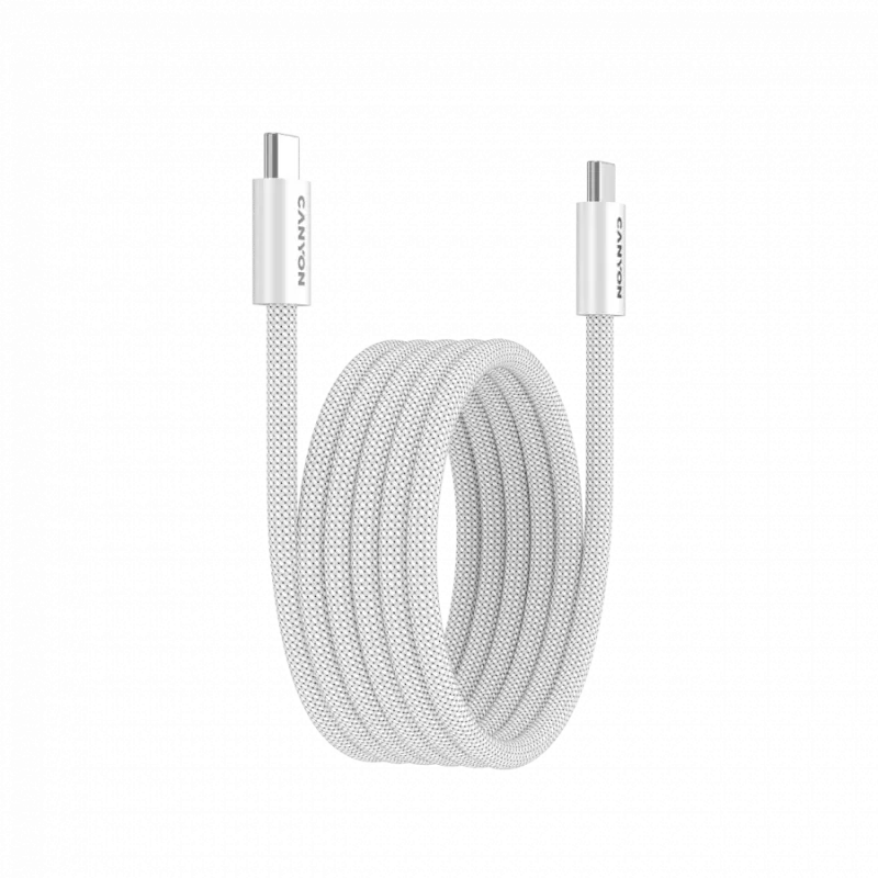CANYON Kabel OnWire 60MG C-C 60W Magneet Gevlochten 1m Wit