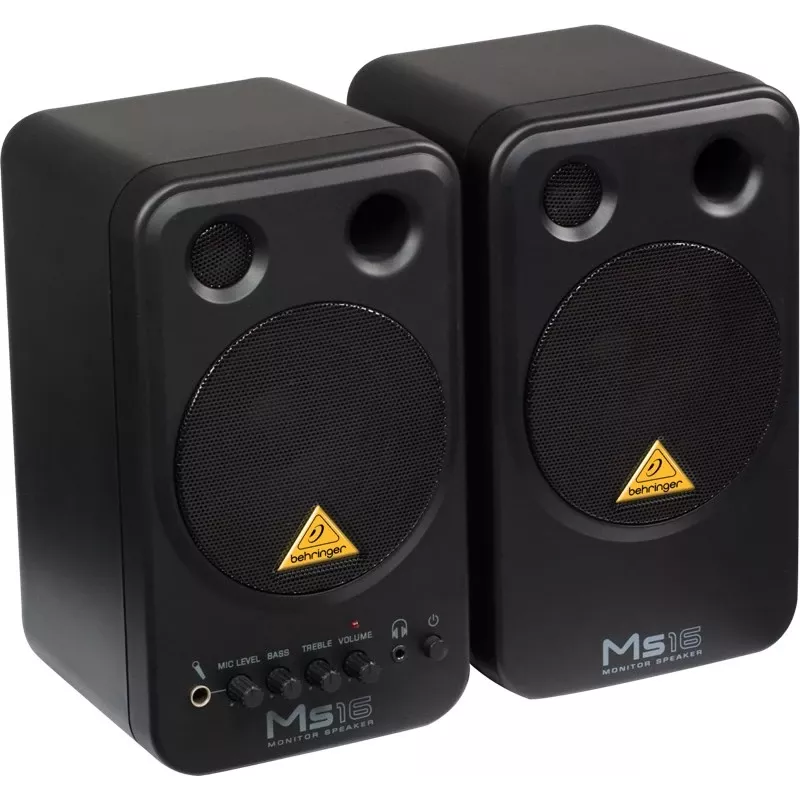 Behringer MS16 luidspreker 2-weg zwart bedraad 16 W