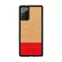 Telefoonhoes man and wood Galaxy Note 20 Herringbone Azalea zwart