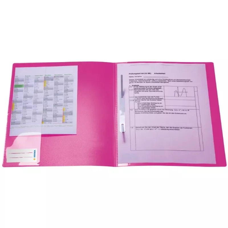 Standaard archiefmap Herma 19638 polypropyleen PP roze A4