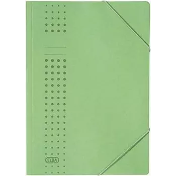 ELBA chic-elastiekmapper van karton, A4, groen (33470 GN) (33470 GN)