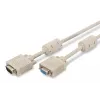 VGA-monitorverlengkabel DIGITUS AK-310203-030-E — 3 m, VGA (D-Sub) naar VGA (D-Sub), 3-coax+7-ader, beige