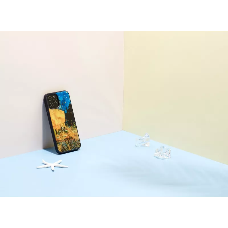 iKins hoesje voor Apple iPhone 12 Pro Max — zwart Cafe Terrace