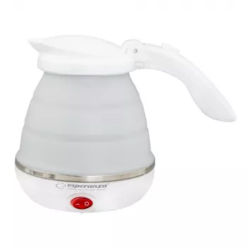 Elektrische waterkoker ESPERANZA EKK023 — 0,5 l, 750 W, wit, rvs en kunststof