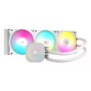 All-in-one-vloeistofkoeler Corsair NAUTILUS 360 RS ARGB 1700 RPM wit