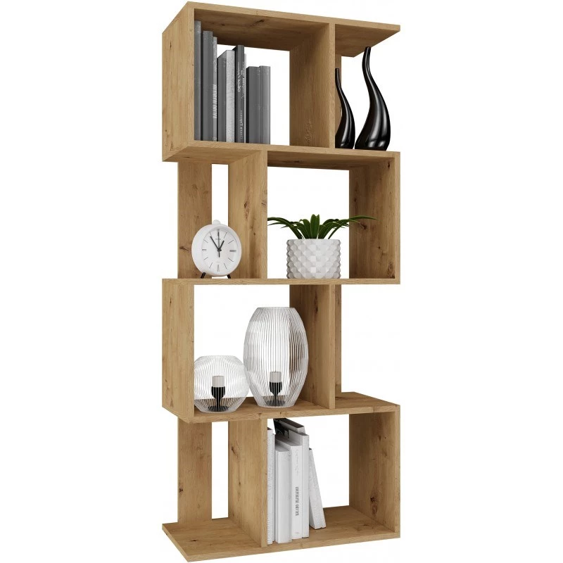 Rek FIESTA 4P 59,5x30x140 cm, artisan-eiken