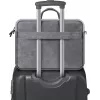 Toploader-tas DEFENDER Solid voor 15,6 inch laptops, polyurethaan, grijs, draaggreep, afneembare schouderriem