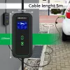 Qoltec Mobiele EV-autolader Verstelbaar 2in1 Type2 | 7kW | 230V | CEE 3 PIN | Wi-Fi | LCD | Draagbaar | Wallbox | 5m