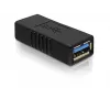 DELOCK USB 3.0-A adapter USB-A naar USB-A zwart, USB 3.0 gegevensoverdracht