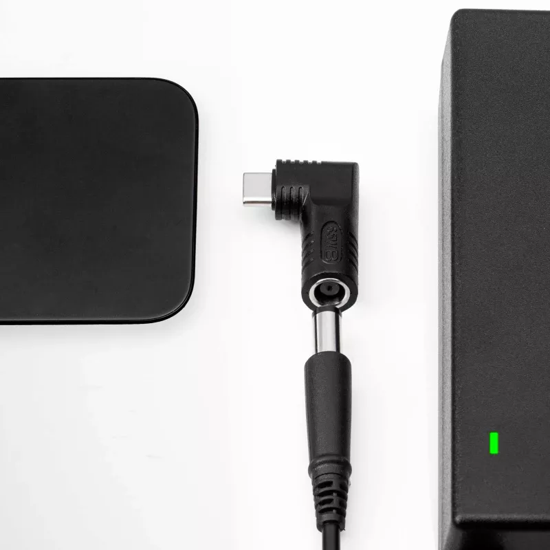 Akyga AK-ND-D14 adapter DC 3,5 x 1,35 mm naar USB-C PD voor notebookvoedingen, 65 W
