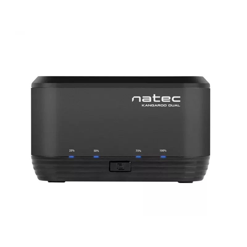 Harde-schijfdockingstation 2,5/3,5 USB 3.0 Natec Kangaroo Dual, kloonfunctie, voeding