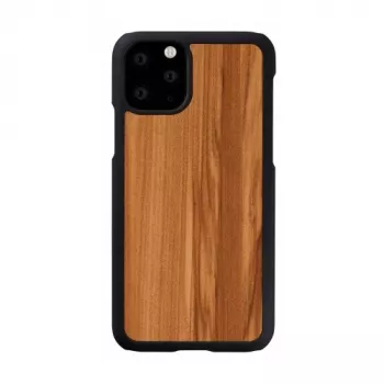 Smartphonehoesje man and wood voor iPhone 11 Pro — uitvoering cappuccino-zwart