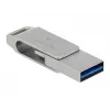 USB-stick DeLOCK 64 GB USB-C Type-A draaibaar metalen behuizing