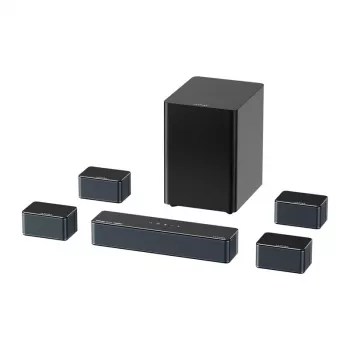 Luidspreker Ultimea Poseidon D80 zwart 7.1-kanalen, 8 luidsprekers, bedraad & draadloos, actieve subwoofer