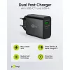 Goobay USB-C PD GaN Dual-snellader 30 W zwart (75335)