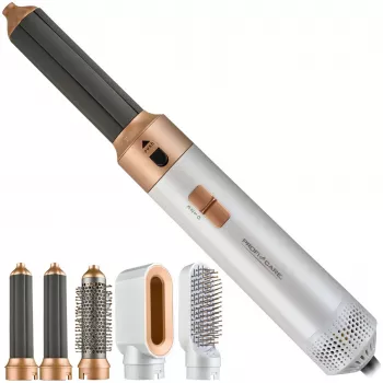 Hetelucht-styler Profi-Care 331321 wit-roze — 4-in-1 multi-styler, 5 opzetstukken, 1000W, 3 warmtestanden