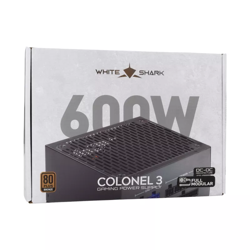 Voeding White Shark GPSU-B600S Colonel-3 600W