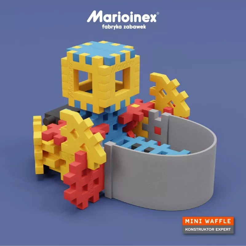 Bouwset Marioinex Mini Waffle Constructor – 141 onderdelen, meerkleurig, voor kinderen vanaf 5 jaar