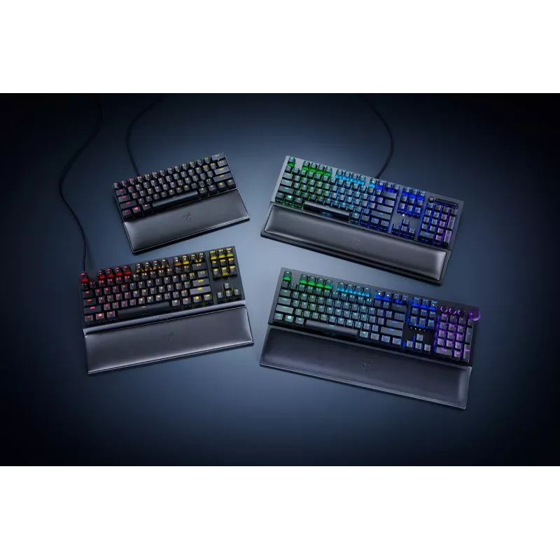 Handpalmsteun Razer RC21-01710100-R3M1 — kunstleer, memory foam, 356 mm × 8,9 mm, zwart
