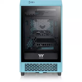Thermaltake The Tower 200 turquoise gehard glas