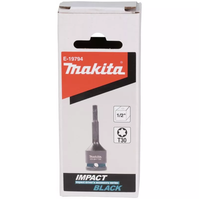 makita Impact Black 1/2 Torx dopsleutelbit maat: T30 lengte: 78,0 mm (E-19794)